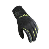 Gants de moto imperméables pour hommes MACNA CREW RTX, noirs et jaune fluo – Maximomoto ES