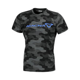 MACNA Dazzle Logo 2.0 Hombre Camiseta Negro Gris Azul – Maximomoto ES