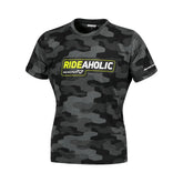 Macna Dazzle Rideaholic mujer Camiseta Negro Gris Amarillo Fluorescente – Maximomoto ES