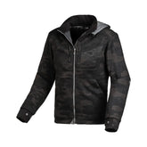 MACNA DISTRICT Hombre Moto Turismo Textil Capucha Chaqueta Negro Gris – Maximomoto ES