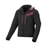 MACNA DISTRICT Mujer Textil Moto Capucha Chaqueta Leopardo Negro Gris – Maximomoto ES