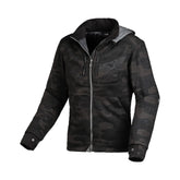 MACNA DISTRICT Mujer Textil Moto Capucha Chaqueta Camuflaje Negro Gris – Maximomoto ES