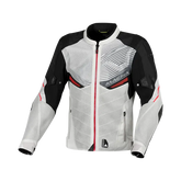 MACNA FOXTER Verano Textil Moto Chaqueta Gris Claro Negro – Maximomoto ES
