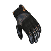 Gants de moto pour femmes MACNA OCTAR 2.0 en cuir noir cuivré – Maximomoto ES