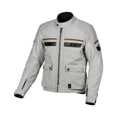 Macna Oryon Herren-Motorradjacke aus Textil, Hellgrau – Maximomoto ES