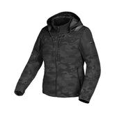Macna Racoon mujer Chaqueta impermeable Negro Gris Camuflaje – Maximomoto ES