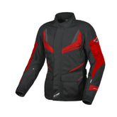 Macna Rancher mujer Chaqueta textil moto Negro Rojo – Maximomoto ES