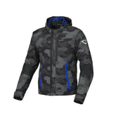 MACNA RIGGOR Impermeable Hombre Textil Moto Chaqueta Camuflaje Gris Negro Azul – Maximomoto ES