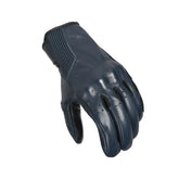 Luvas de motociclismo MACNA rígidas em pele perfurada para homem, azul escuro. – Maximomoto ES
