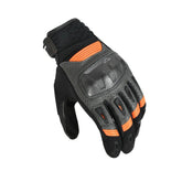 Gants de moto pour homme MACNA RIME, perforés, noirs, gris foncé, orange – Maximomoto ES