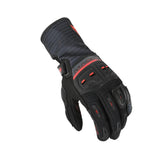 MACNA SHELLAR Herren-Motorradhandschuhe mit ergonomischem Daumen, Schwarz/Rot – Maximomoto ES