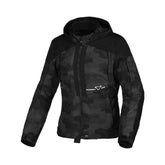 Macna Territor mujer Chaqueta moto impermeable Negro Camuflaje – Maximomoto ES