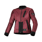 Macna Torida Chaqueta Mochila textil de moto para mujer Rojo Oscuro