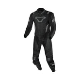 MACNA VARSHALL 2 PIEZA MOTO PERFORADO TRAJE DE CUERO NEGRO - Mono