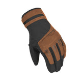Gants de moto pour femmes MACNA DIM RTX, imperméables, noir et marron – Maximomoto ES