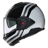 NOLAN N120-1 Lineo 348 Modular Casco Nero Bianco Argento – Maximomoto ES