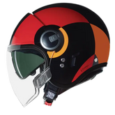 Capacete aberto NOLAN N21 Bichrome Visor 350 Nero Rosso Arancione – Maximomoto ES