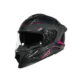 SMK TITAN CARBON CASCO DE MOTO GLOSS NEGRO GRIS ROSA – Maximomoto ES