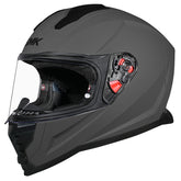 SMK NOVA CASCO DE MOTO SOLID GRIS CEMENTO (MA600) – Maximomoto ES