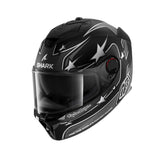 Casque intégral de moto Shark Spartan GT Pro TLD Flagstaff, noir et argent anthracite – Maximomoto ES