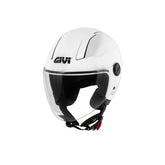 GIVI 11.7 SOLID Casco Demi Jet Para Scooter Blanco