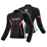 R-TECH TOM RIDER LADY CHAQUETA DE MOTO NEGRO BLANCO FUSCHIA – Maximomoto ES