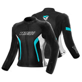 R-TECH TOM RIDER LADY CHAQUETA DE MOTO NEGRO BLANCO TURQUISE – Maximomoto ES