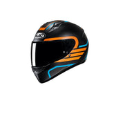 HJC C10 LITO MC27SF CASCO INTEGRAL DE MOTOCICLETA AZUL NARANJA