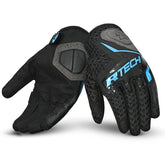 R-Tech Ride Pro Damen-Sommerhandschuhe Schwarz/Türkis – Maximomoto ES