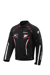 SEVENTY SD-JR65 Piston Street Riding negra y roja Chaqueta de motociclista - SECURTEX MOTOR S.L (t/a MaximoMoto)