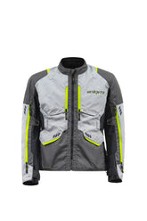 SEVENTY SD-JT67 TANAMI Chaqueta De Moto Para Hombre Negro/Gris/Amarillo Fluorescente