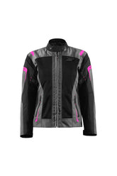 SEVENTY SD-JT68 Chaqueta Moto Verano Sahara Lady Gris/Fucsia