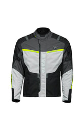 SEVENTY SD-JT83 TONALE Chaqueta de moto para hombre Negro/gris/amarillo flúor