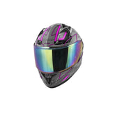 GIVI 50.9 Assault Moto Deportes Integral Casco Titanio Negro Fucsia