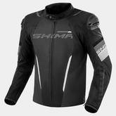 VESTE DE MOTO EN TEXTILE NOIR ET BLANC POUR HOMME SHIMA SOLID 2.0 – Maximomoto ES