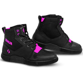 SHUA ODDIN URBANA BOTAS DE MOTO MUJER NEGRO FUCSIA – Maximomoto ES