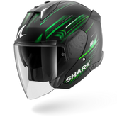 Capacete SHARK SKWAL i3 JET Light-Blur Preto Mate Verde Branco – Maximomoto ES