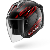Capacete SHARK SKWAL i3 JET Light-Blur Preto Vermelho Branco – Maximomoto ES