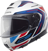 SCHUBERTH C5 OMEGA MODULARHELM WEISS BLAU ROT – Maximomoto ES