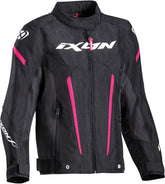 IXON STRIKER NIÑOS L Moto Textil Chaqueta Negro Fushia