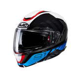 HJC RPHA 91 Refined MC21 Casco Modular de Moto Negro Azul Blanco - CASCO