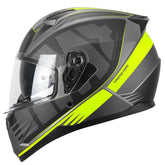SKA-P 3MHG SPEEDER SPORT Casco Modular Nero Giallo Fluo Opaco
