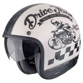Casque jet SCORPION BELFAST EVO DRIVE FAST Crème mat - Noir – Maximomoto ES