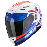 SCORPION EXO-520 EVO AIR TITAN INTEGRAL CASCO Blanco-Azul-Rojo – Maximomoto ES