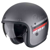 Casque ouvert SCORPION BELFAST EVO ADONIS argent mat rouge – Maximomoto ES