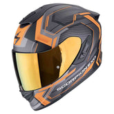 SCORPION EXO-1400 EVO AIR LINART INTEGRAL HELMET Matte Black Orange – Maximomoto ES
