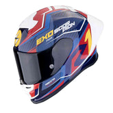 SCORPION EXO-R1 EVO AIR COUP Lightweight Helmet Blue Red Yellow – Maximomoto ES