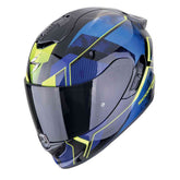 SCORPION EXO-1400 EVO AIR INTENSIO Full Face Competition Helmet Black-Blue – Maximomoto ES
