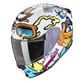 SCORPION EXO-JNR AIR FUN INTEGRAL HELMET White-Blue – Maximomoto ES