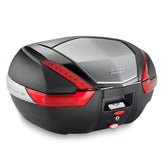 GIVI MK V47 Maleta Para Moto Aluminio Negro Reflectores Rojos 47 L - Accesorios